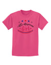 All-American Girl Childrens T-Shirt-Childrens T-Shirt-TooLoud-Sangria-X-Small-Davson Sales