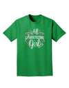 All American Girl - Fireworks and Heart Adult Dark T-Shirt by TooLoud-Mens T-Shirt-TooLoud-Kelly-Green-Small-Davson Sales