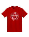 All American Girl - Fireworks and Heart Adult Dark T-Shirt by TooLoud-Mens T-Shirt-TooLoud-Red-Small-Davson Sales