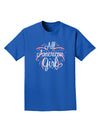 All American Girl - Fireworks and Heart Adult Dark T-Shirt by TooLoud-Mens T-Shirt-TooLoud-Royal-Blue-Small-Davson Sales