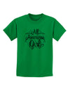 All American Girl - Fireworks and Heart Childrens T-Shirt by TooLoud-Childrens T-Shirt-TooLoud-Kelly-Green-X-Small-Davson Sales