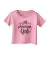 All American Girl - Fireworks and Heart Infant T-Shirt by TooLoud-Infant T-Shirt-TooLoud-Candy-Pink-06-Months-Davson Sales