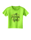 All American Girl - Fireworks and Heart Toddler T-Shirt by TooLoud-Toddler T-Shirt-TooLoud-Lime-Green-2T-Davson Sales