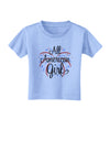 All American Girl - Fireworks and Heart Toddler T-Shirt by TooLoud-Toddler T-Shirt-TooLoud-Aquatic-Blue-2T-Davson Sales