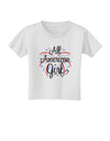 All American Girl - Fireworks and Heart Toddler T-Shirt by TooLoud-Toddler T-Shirt-TooLoud-White-2T-Davson Sales