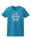 All American Girl - Fireworks and Heart Womens Dark T-Shirt by TooLoud-Womens T-Shirt-TooLoud-Turquoise-X-Small-Davson Sales