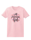 All American Girl - Fireworks and Heart Womens T-Shirt by TooLoud-Womens T-Shirt-TooLoud-PalePink-X-Small-Davson Sales