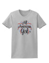 All American Girl - Fireworks and Heart Womens T-Shirt by TooLoud-Womens T-Shirt-TooLoud-AshGray-X-Small-Davson Sales