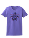 All American Girl - Fireworks and Heart Womens T-Shirt by TooLoud-Womens T-Shirt-TooLoud-Violet-X-Small-Davson Sales