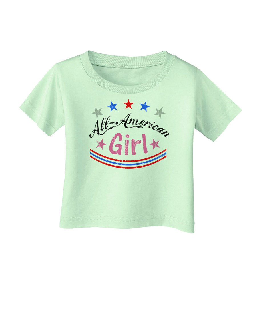 All-American Girl Infant T-Shirt-Infant T-Shirt-TooLoud-White-06-Months-Davson Sales