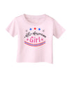 All-American Girl Infant T-Shirt-Infant T-Shirt-TooLoud-Light-Pink-06-Months-Davson Sales