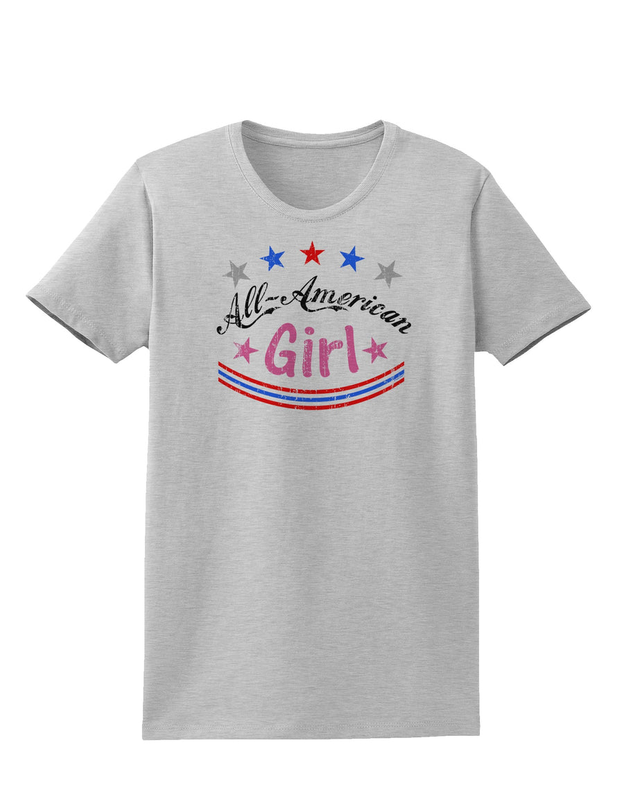 All-American Girl Womens T-Shirt-Womens T-Shirt-TooLoud-White-X-Small-Davson Sales