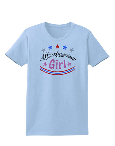 All-American Girl Womens T-Shirt-Womens T-Shirt-TooLoud-Light-Blue-X-Small-Davson Sales