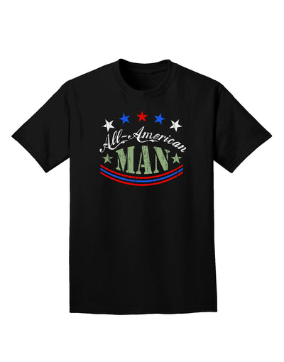 All-American Man Adult Dark T-Shirt-Mens T-Shirt-TooLoud-Black-Small-Davson Sales