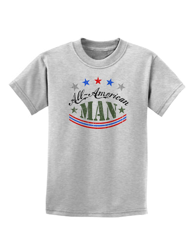 All-American Man Childrens T-Shirt-Childrens T-Shirt-TooLoud-AshGray-X-Small-Davson Sales