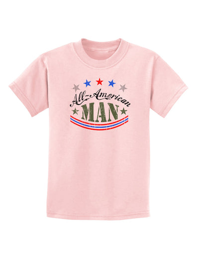 All-American Man Childrens T-Shirt-Childrens T-Shirt-TooLoud-PalePink-X-Small-Davson Sales
