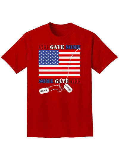 All Gave Some Some Gave All Adult Dark T-Shirt-Mens T-Shirt-TooLoud-Red-Small-Davson Sales