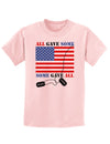 All Gave Some Some Gave All Childrens T-Shirt-Childrens T-Shirt-TooLoud-PalePink-X-Small-Davson Sales