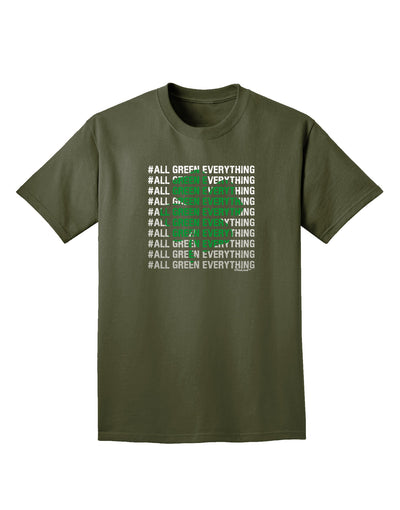 All Green Everything Clover Adult Dark T-Shirt-Mens T-Shirt-TooLoud-Military-Green-Small-Davson Sales