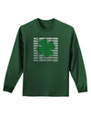 All Green Everything Clover Adult Long Sleeve Dark T-Shirt-TooLoud-Dark-Green-Small-Davson Sales