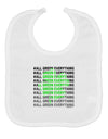 All Green Everything Clover Baby Bib