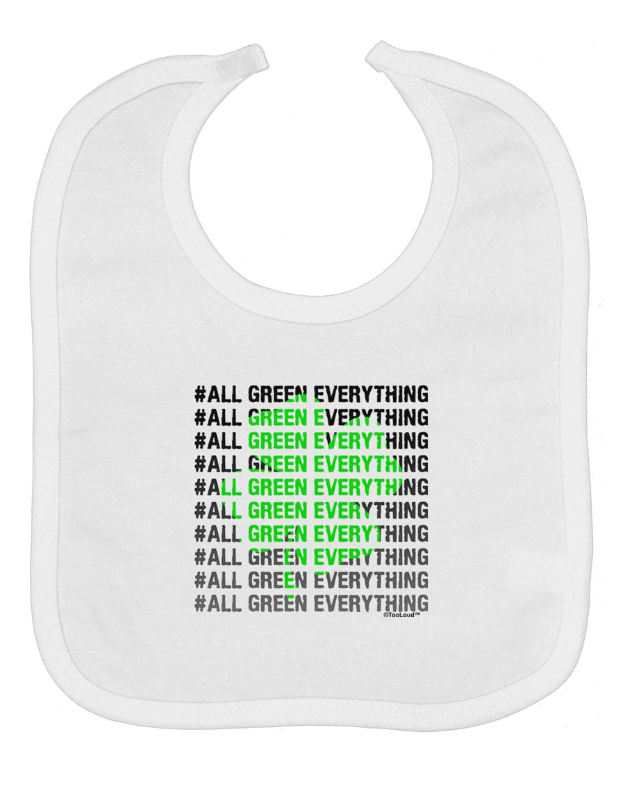 All Green Everything Clover Baby Bib