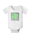 All Green Everything Clover Baby Romper Bodysuit-Baby Romper-TooLoud-White-06-Months-Davson Sales