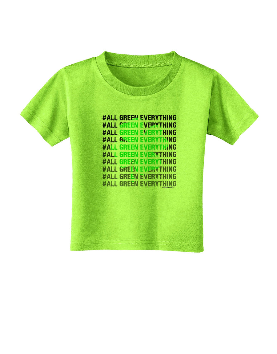 All Green Everything Clover Toddler T-Shirt-Toddler T-Shirt-TooLoud-White-2T-Davson Sales