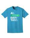 All Green Everything Distressed Adult Dark T-Shirt-Mens T-Shirt-TooLoud-Turquoise-Small-Davson Sales