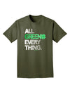 All Green Everything Distressed Adult Dark T-Shirt-Mens T-Shirt-TooLoud-Military-Green-Small-Davson Sales