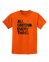 All Green Everything Distressed Childrens T-Shirt-Childrens T-Shirt-TooLoud-Orange-X-Small-Davson Sales