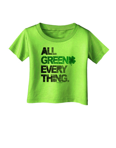 All Green Everything Distressed Infant T-Shirt-Infant T-Shirt-TooLoud-Lime-Green-06-Months-Davson Sales