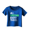 All Green Everything Distressed Infant T-Shirt Dark-Infant T-Shirt-TooLoud-Royal-Blue-06-Months-Davson Sales