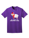 All I Want For Christmas Is Ewe Sheep Adult Dark T-Shirt-Mens T-Shirt-TooLoud-Purple-Small-Davson Sales