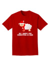 All I Want For Christmas Is Ewe Sheep Adult Dark T-Shirt-Mens T-Shirt-TooLoud-Red-Small-Davson Sales