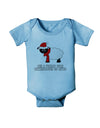 All I Want For Christmas Is Ewe Sheep Baby Romper Bodysuit-Baby Romper-TooLoud-Light-Blue-06-Months-Davson Sales