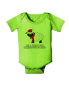 All I Want For Christmas Is Ewe Sheep Baby Romper Bodysuit-Baby Romper-TooLoud-Lime-Green-06-Months-Davson Sales