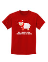 All I Want For Christmas Is Ewe Sheep Childrens Dark T-Shirt-Childrens T-Shirt-TooLoud-Red-X-Small-Davson Sales