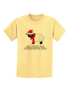 All I Want For Christmas Is Ewe Sheep Childrens T-Shirt-Childrens T-Shirt-TooLoud-Daffodil-Yellow-X-Small-Davson Sales