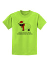 All I Want For Christmas Is Ewe Sheep Childrens T-Shirt-Childrens T-Shirt-TooLoud-Lime-Green-X-Small-Davson Sales