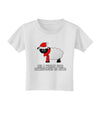 All I Want For Christmas Is Ewe Sheep Toddler T-Shirt-Toddler T-Shirt-TooLoud-White-2T-Davson Sales