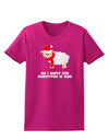 All I Want For Christmas Is Ewe Sheep Womens Dark T-Shirt-TooLoud-Hot-Pink-Small-Davson Sales