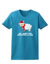 All I Want For Christmas Is Ewe Sheep Womens Dark T-Shirt-TooLoud-Turquoise-X-Small-Davson Sales