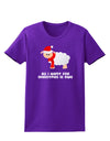 All I Want For Christmas Is Ewe Sheep Womens Dark T-Shirt-TooLoud-Purple-X-Small-Davson Sales