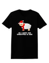 All I Want For Christmas Is Ewe Sheep Womens Dark T-Shirt-TooLoud-Black-X-Small-Davson Sales