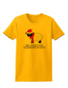 All I Want For Christmas Is Ewe Sheep Womens T-Shirt-Womens T-Shirt-TooLoud-Gold-X-Small-Davson Sales