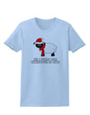 All I Want For Christmas Is Ewe Sheep Womens T-Shirt-Womens T-Shirt-TooLoud-Light-Blue-X-Small-Davson Sales