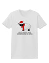 All I Want For Christmas Is Ewe Sheep Womens T-Shirt-Womens T-Shirt-TooLoud-White-X-Small-Davson Sales