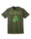 All I want for Christmas is Shoes Adult Dark T-Shirt-Mens T-Shirt-TooLoud-Military-Green-Small-Davson Sales