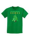 All I want for Christmas is Shoes Childrens Dark T-Shirt-Childrens T-Shirt-TooLoud-Kelly-Green-X-Small-Davson Sales